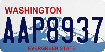WA license plate AAP8937