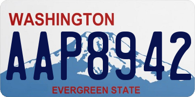 WA license plate AAP8942