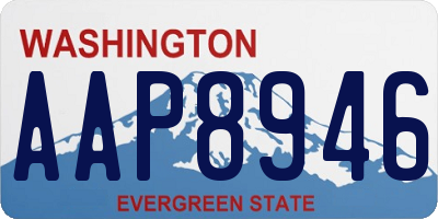WA license plate AAP8946