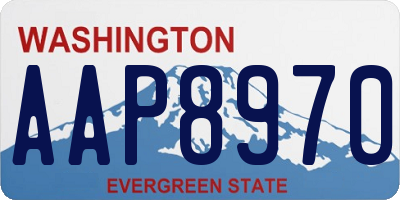 WA license plate AAP8970