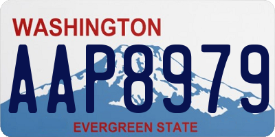 WA license plate AAP8979