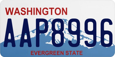 WA license plate AAP8996
