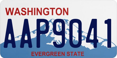 WA license plate AAP9041