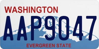 WA license plate AAP9047