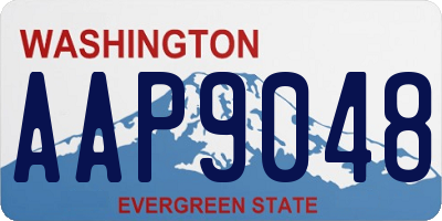 WA license plate AAP9048