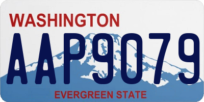 WA license plate AAP9079