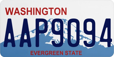 WA license plate AAP9094