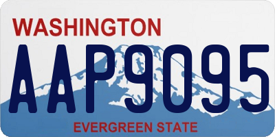 WA license plate AAP9095