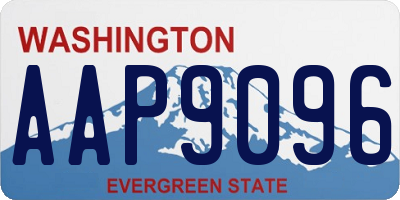 WA license plate AAP9096