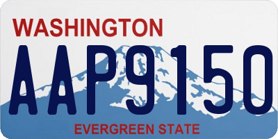 WA license plate AAP9150