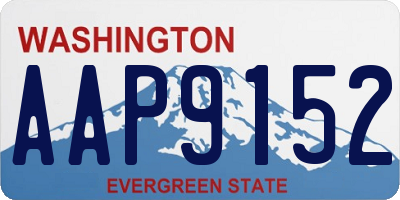 WA license plate AAP9152