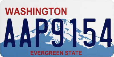 WA license plate AAP9154