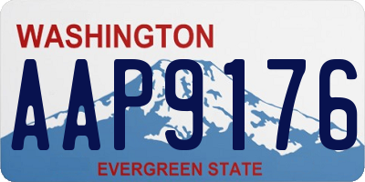 WA license plate AAP9176