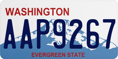 WA license plate AAP9267