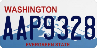 WA license plate AAP9328