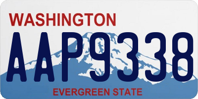 WA license plate AAP9338