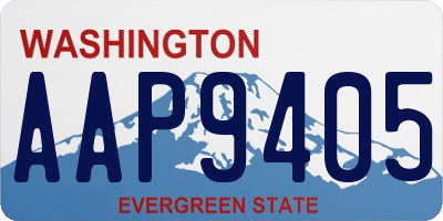 WA license plate AAP9405