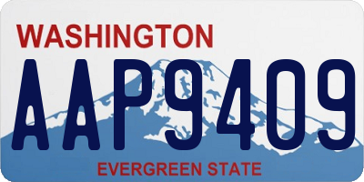 WA license plate AAP9409