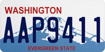 WA license plate AAP9411