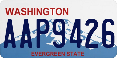 WA license plate AAP9426