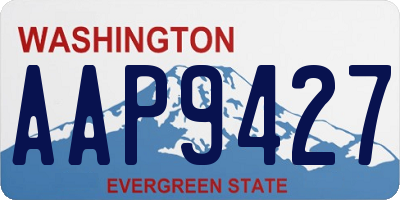WA license plate AAP9427