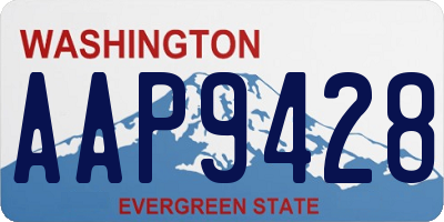 WA license plate AAP9428