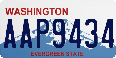 WA license plate AAP9434