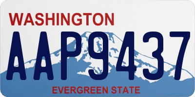 WA license plate AAP9437