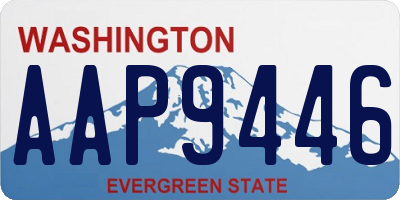 WA license plate AAP9446