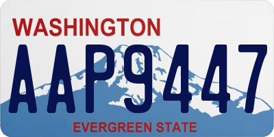 WA license plate AAP9447
