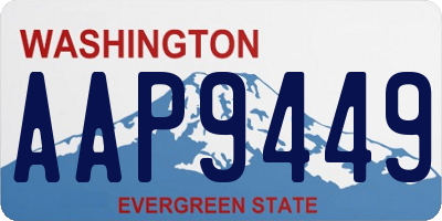 WA license plate AAP9449