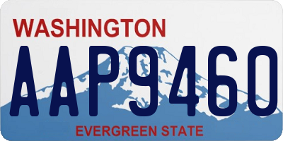WA license plate AAP9460