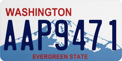 WA license plate AAP9471