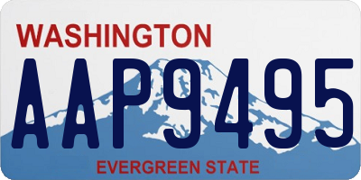 WA license plate AAP9495