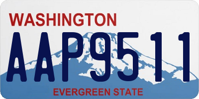 WA license plate AAP9511