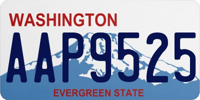 WA license plate AAP9525