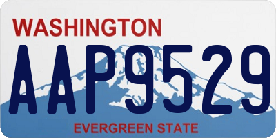 WA license plate AAP9529