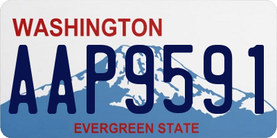 WA license plate AAP9591