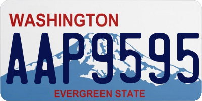WA license plate AAP9595