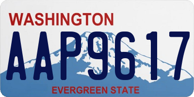 WA license plate AAP9617