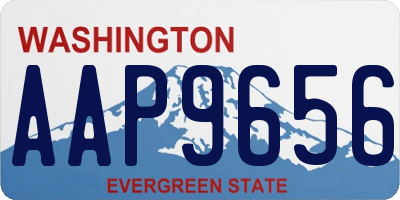 WA license plate AAP9656