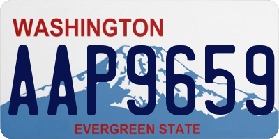 WA license plate AAP9659