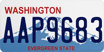 WA license plate AAP9683