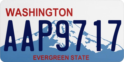 WA license plate AAP9717