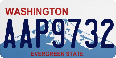 WA license plate AAP9732
