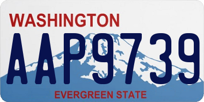 WA license plate AAP9739
