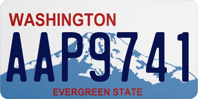 WA license plate AAP9741