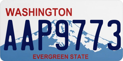 WA license plate AAP9773