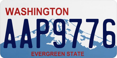 WA license plate AAP9776