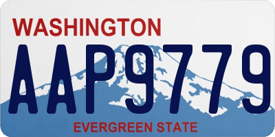 WA license plate AAP9779